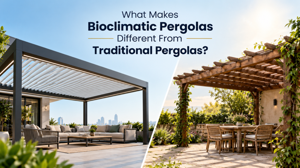 What Makes Bioclimatic Pergolas Different From Traditional Pergolas?