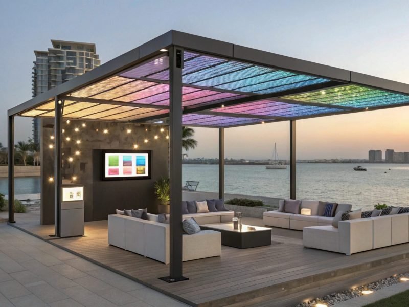Retractable pergola roof Ajman