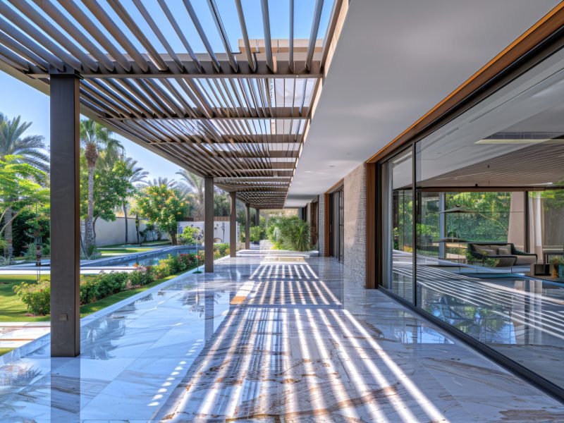Custom outdoor pergola design UAE